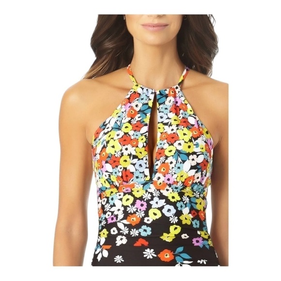 Anne Cole Liz Twist Strapless One-Piece NWT - Picture 2 of 8